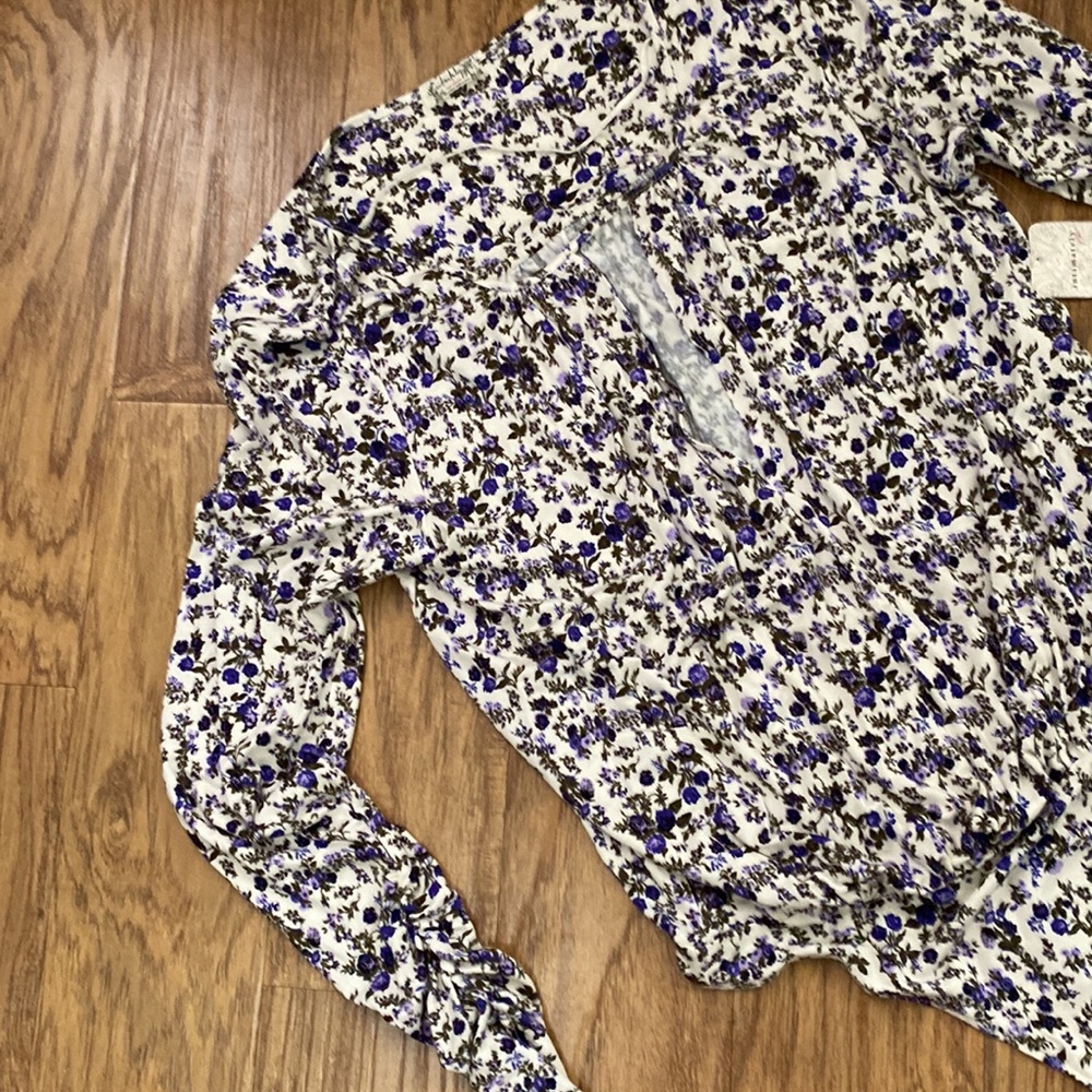 Free People Kaya Print Cutout Bodysuit #29 - Picture 3 of 6